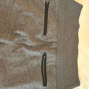 Gray ATHLETA Jogger Pants with Zipper Pockets